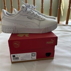 Puma White Women's Low-Top Platform Sneakers